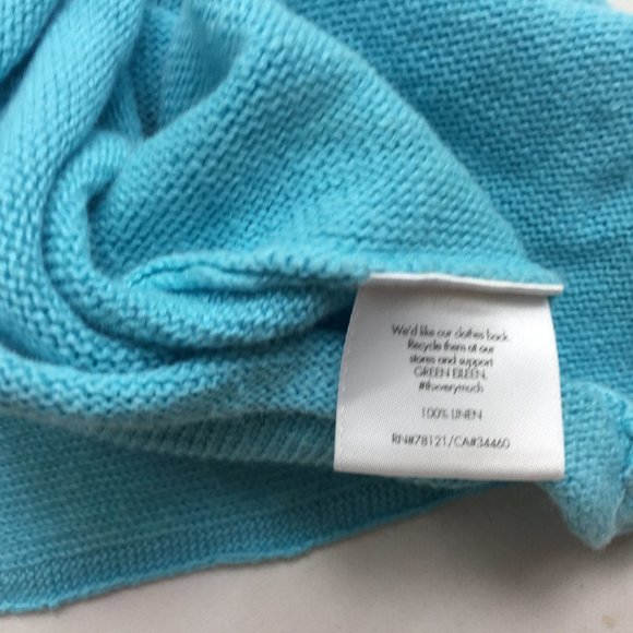 Eileen Fisher Open Cardigan Knit 100% Linen Sz S - Picture 2 of 5